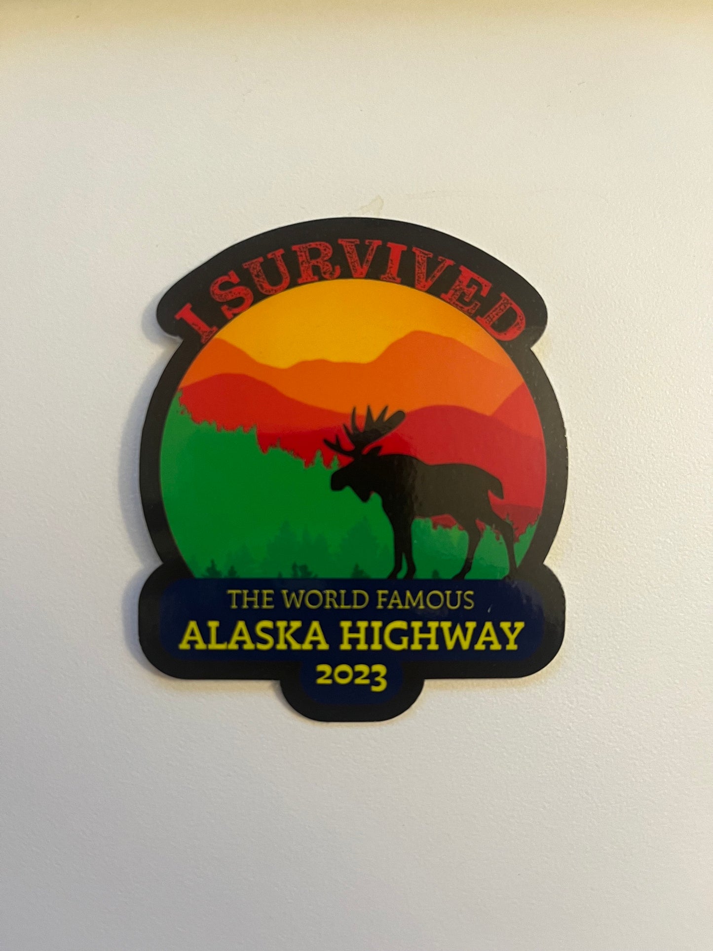 I Survived the Alaska Highway Decal 2023