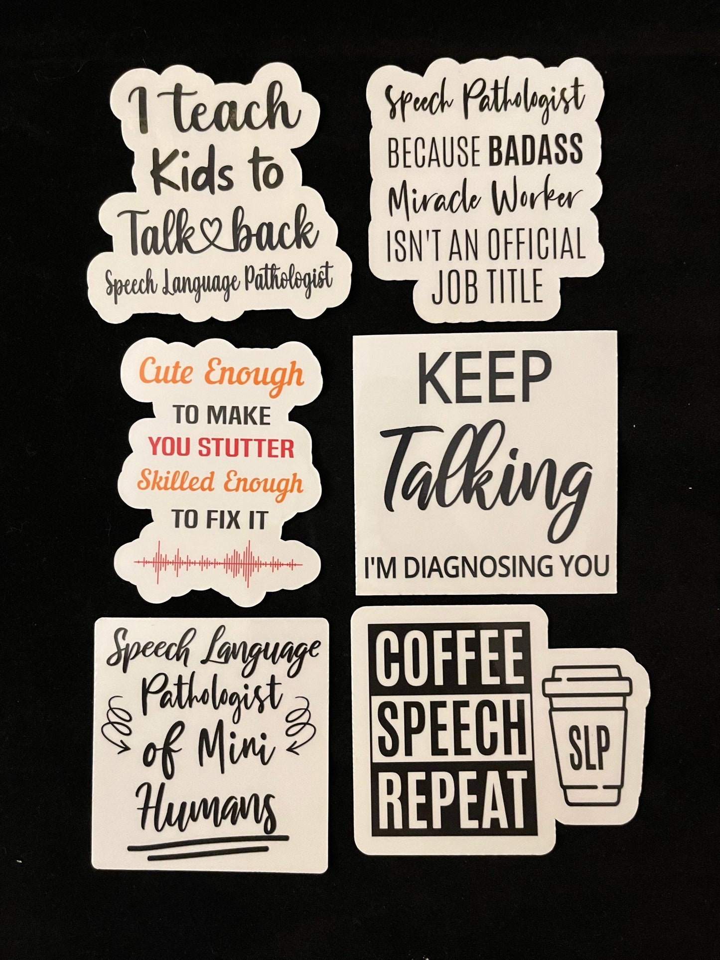 Speech Language Pathologist Sticker Pack