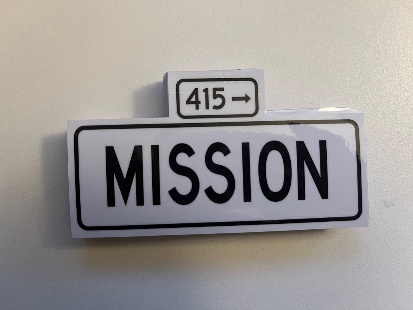 San Francisco Street Sign Decals
