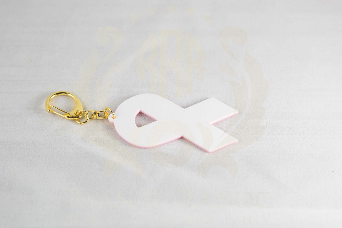 Custom Cancer Ribbon Keychains
