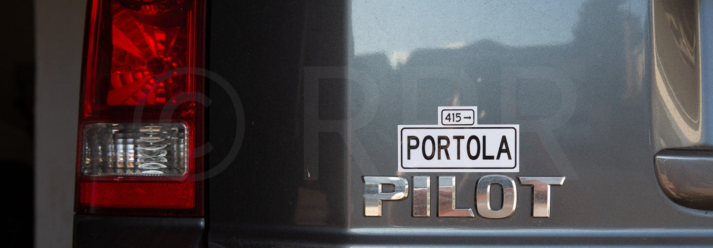 San Francisco Street Sign Decals