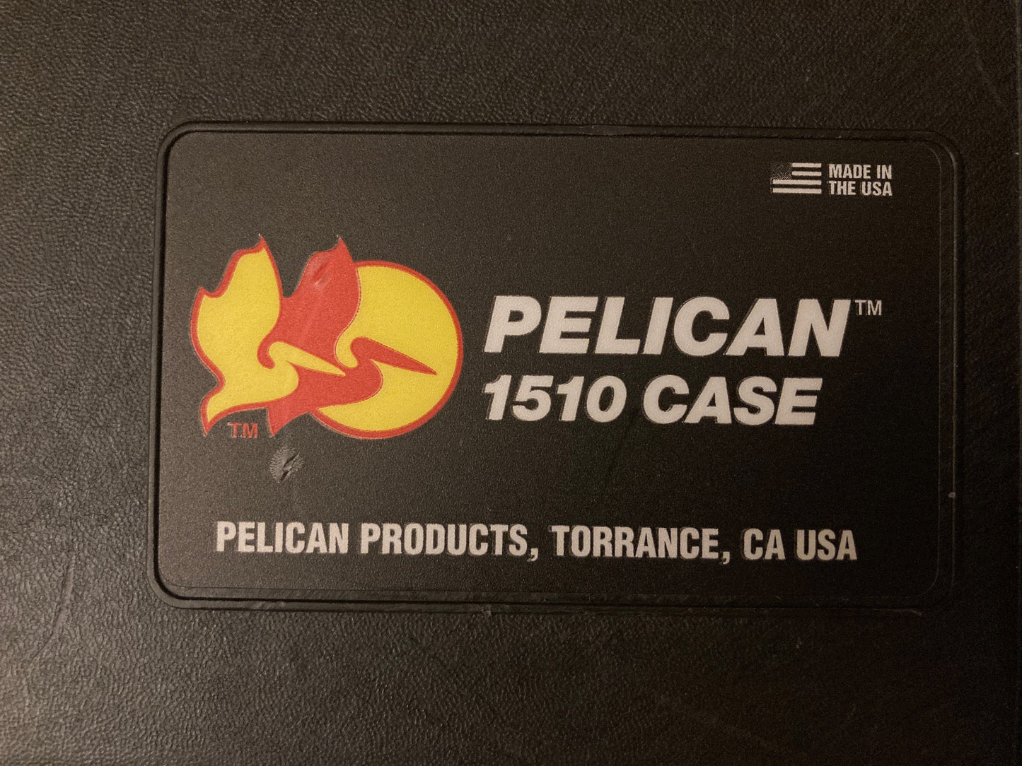 Customized name plate for Pelican 1510!