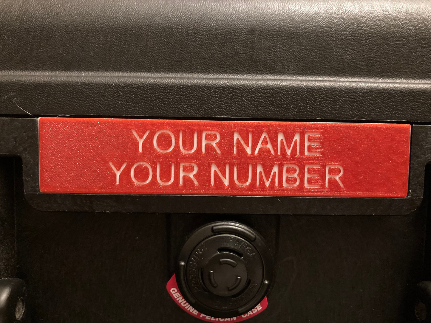 Customized name plate for Pelican 1510!