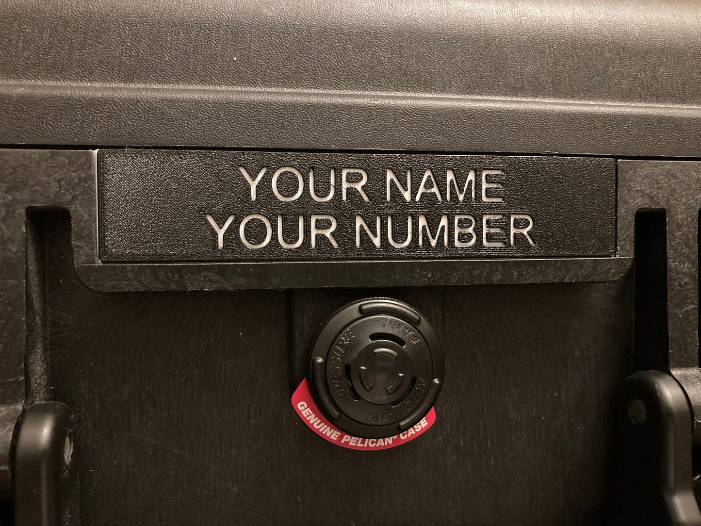 Customized name plate for Pelican 1510!
