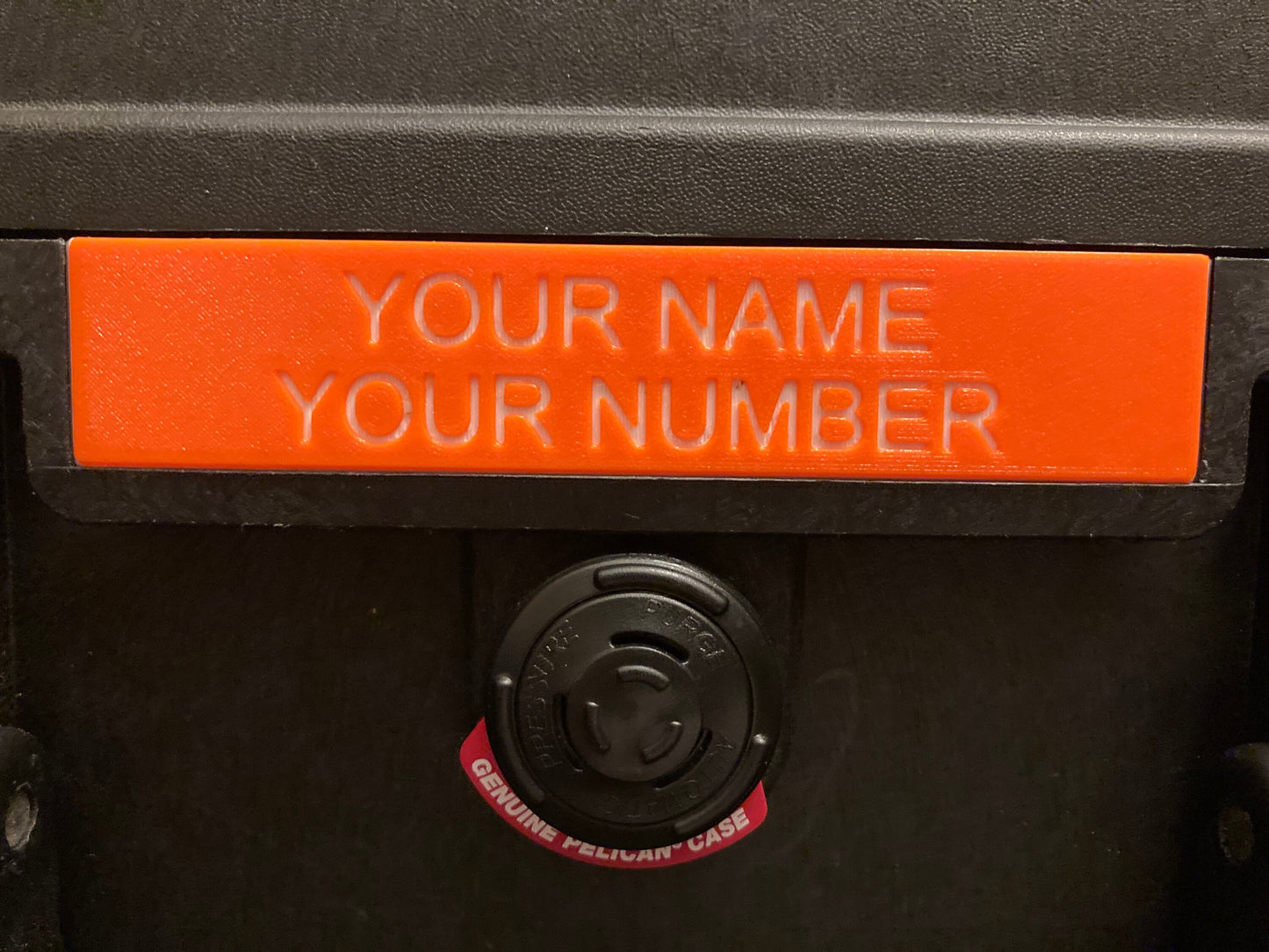 Customized name plate for Pelican 1510!
