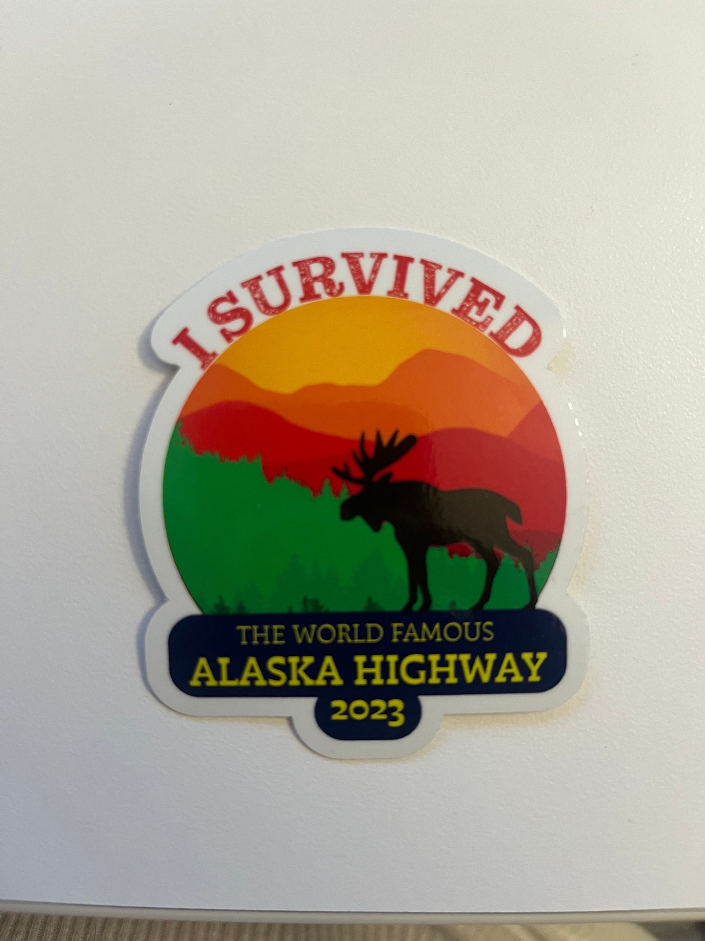 I Survived the Alaska Highway Decal 2023