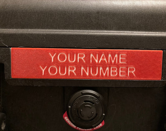 Customized name plate for Pelican 1510!